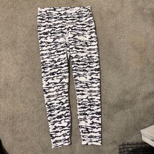 Fabletics PowerHold Black and White Leggings